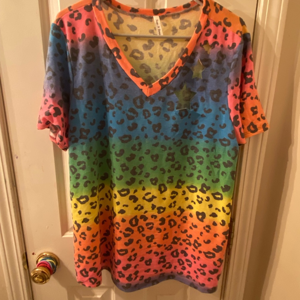 Leopard Rainbow Top